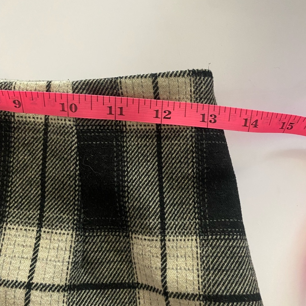 Plaid Black and Cream Women's Pencil Skirt‎ Office Siren - Picture 8 of 8